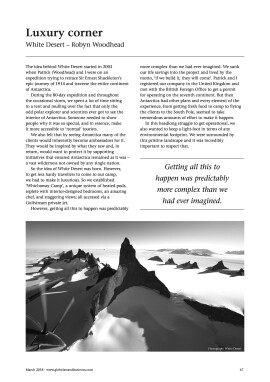 Luxury corner - White Desert 