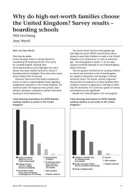 Why do high-net-worth families choose the United Kingdom? Survey results - boarding schools