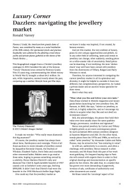 Luxury Corner - Dazzlers: navigating the jewellery market
