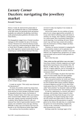 Luxury Corner - Dazzlers: navigating the jewellery market