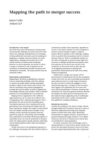 Mapping the path to merger success