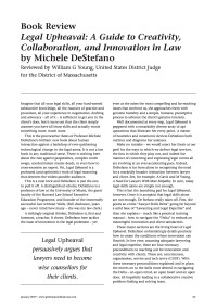 Book Review - Legal Upheaval: A Guide to Creativity, Collaboration, and Innovation in Law by Michele DeStefano