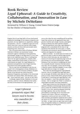 Book Review - Legal Upheaval: A Guide to Creativity, Collaboration, and Innovation in Law by Michele DeStefano