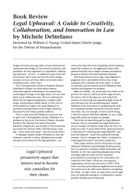 Book Review - Legal Upheaval: A Guide to Creativity, Collaboration, and Innovation in Law by Michele DeStefano