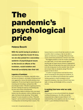 The pandemic's psychological price