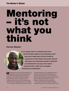 The Mentor's Mentor - Mentoring - it's not what you think