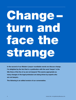 Change - turn and face the strange