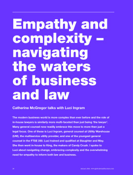 Empathy and complexity - navigating the waters of business and law