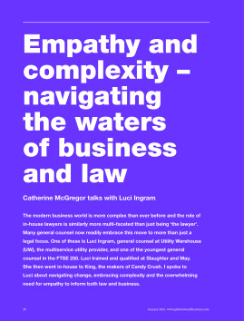 Empathy and complexity - navigating the waters of business and law