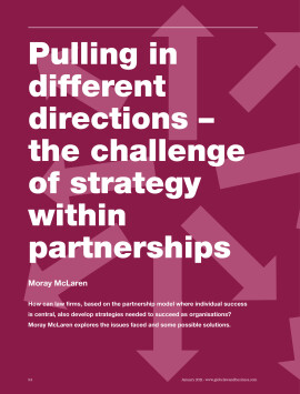 Pulling in different directions - the challenge of strategy within partnerships