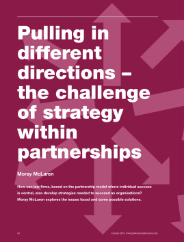Pulling in different directions - the challenge of strategy within partnerships