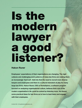 Is the modern lawyer a good listener?