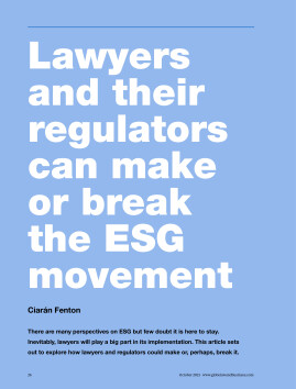 Lawyers and their regulators can make or break the ESG movement