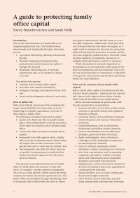 A guide to protecting family office capital