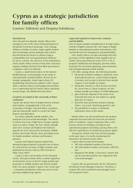 Cyprus as a strategic jurisdiction for family offices