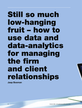 Still so much low-hanging fruit - how to use data and data-analytics