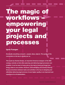 The magic of workflows - empowering your legal projects and processes