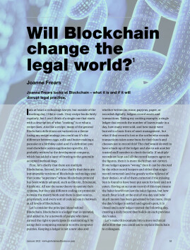 Will Blockchain change the legal world?