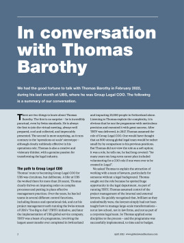 In conversation with Thomas Barothy