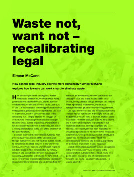 Waste not, want not - recalibrating legal