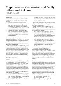 Crypto assets - what trustees and family offices need to know