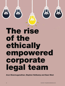 The rise of the ethically empowered corporate legal team