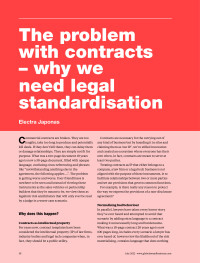 The problem with contracts - why we need legal standardisation