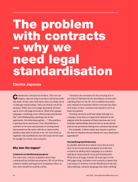 The problem with contracts - why we need legal standardisation