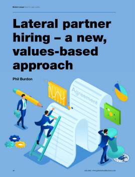 Lateral partner hiring - a new, values-based approach