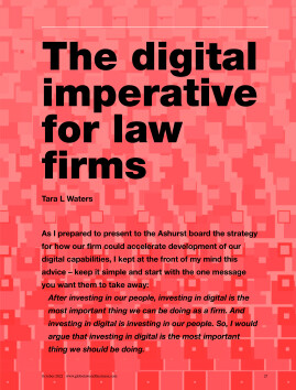 The digital imperative for law firms