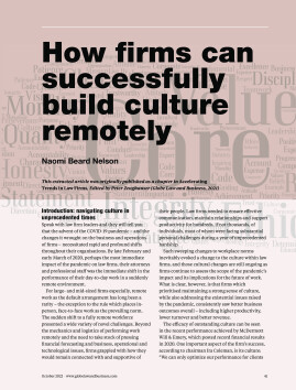 How firms can successfully build culture remotely