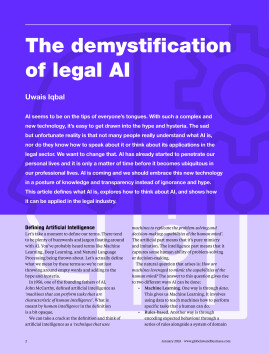 The demystification of legal AI
