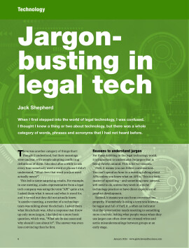 Jargon-busting in legal tech