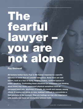 The fearful lawyer - you are not alone