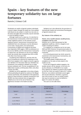 Spain - key features of the new temporary solidarity tax on large fortunes