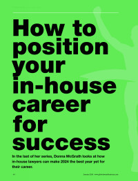 How to position your in-house career for success