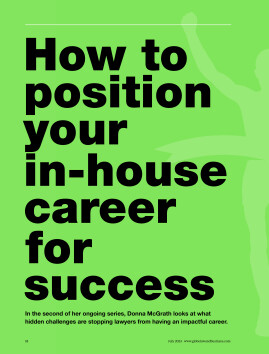 How to position your in-house career for success