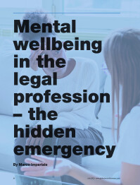 Mental wellbeing in the legal profession - the hidden emergency