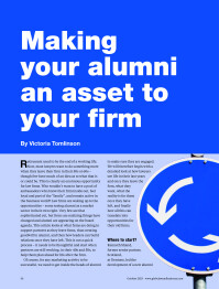 Making your alumni an asset to your firm