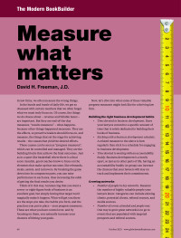 Measure what matters