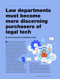 Law departments must become more discerning purchasers of legal tech