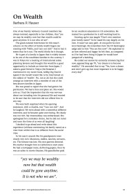 On wealth