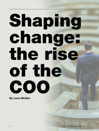 Shaping change: the rise of the COO