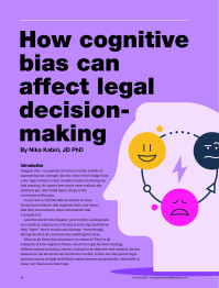 How cognitive bias can affect legal decision-making