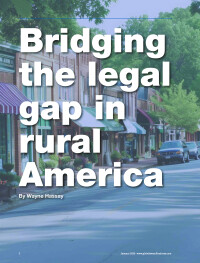 Bridging the legal gap in rural America