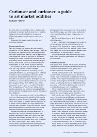 Curiouser and curiouser: a guide to art market oddities