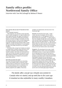 Family office profile: Northwood Family Office 