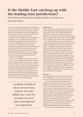 Is the Middle East catching up with the leading trust jurisdictions?