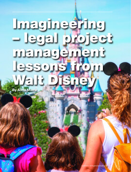 Imagineering - legal project management lessons from Walt Disney