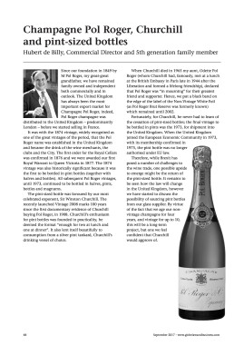 Luxury corner - Champagne Pol Roger